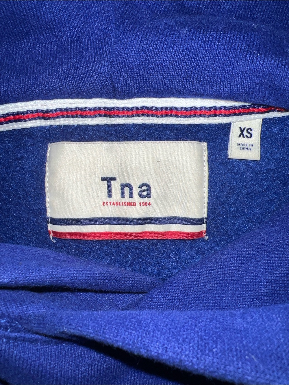 Vintage TNA Royal Blue Cropped Hoodie - Picture 2 of 15